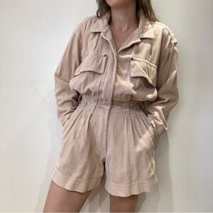 Vintage Seattle Gear Corduroy Romper